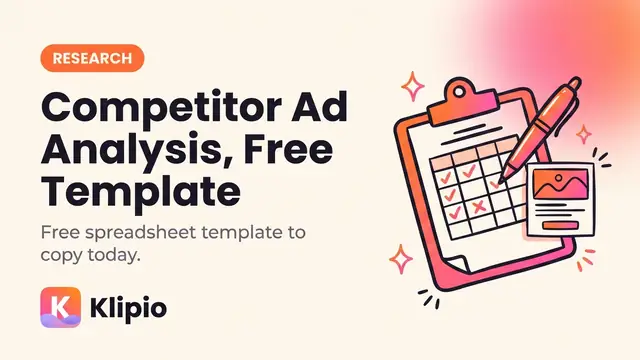 Competitor Ad Analysis on Facebook (Free Template)