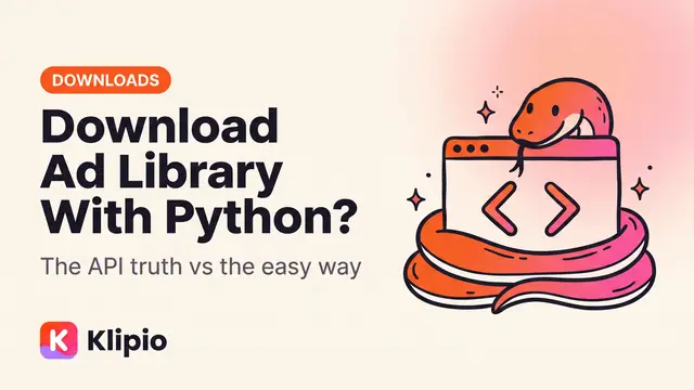Downloading Meta Ad Library Ads With Python: The Truth