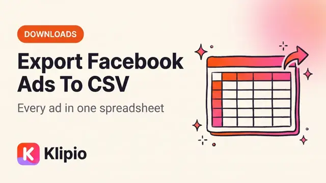 Export Facebook Ads to CSV — A Step-by-Step Guide