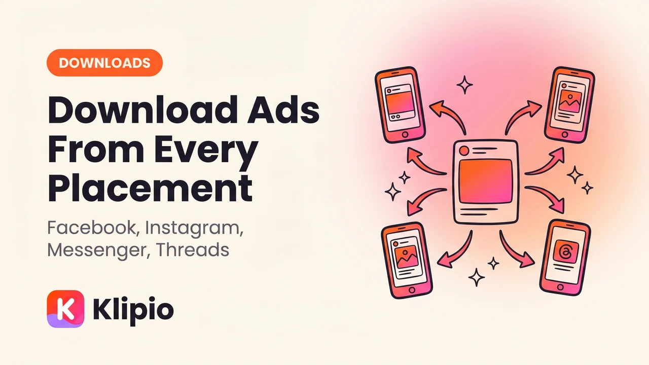 Download Ads From Every Meta Placement