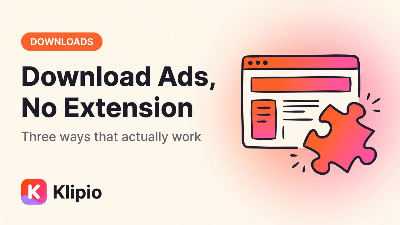 Download From the Meta Ad Library Without an Extension