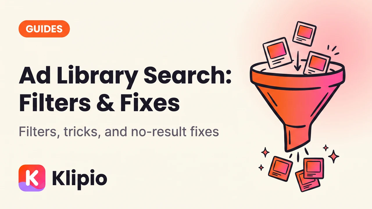 Facebook Ad Library Search: Filters, Tricks & Fixes (2026)
