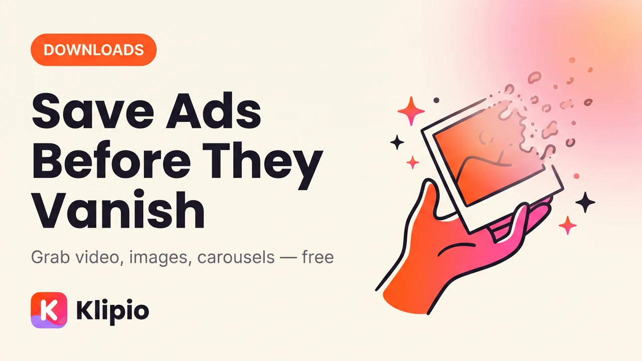 Save Facebook Ads for Inspiration Before They Vanish