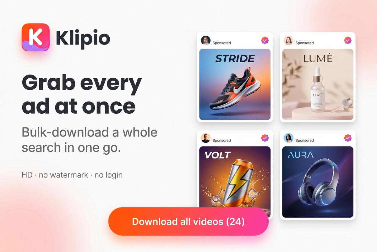 Download every ad on a Meta Ad Library search at once